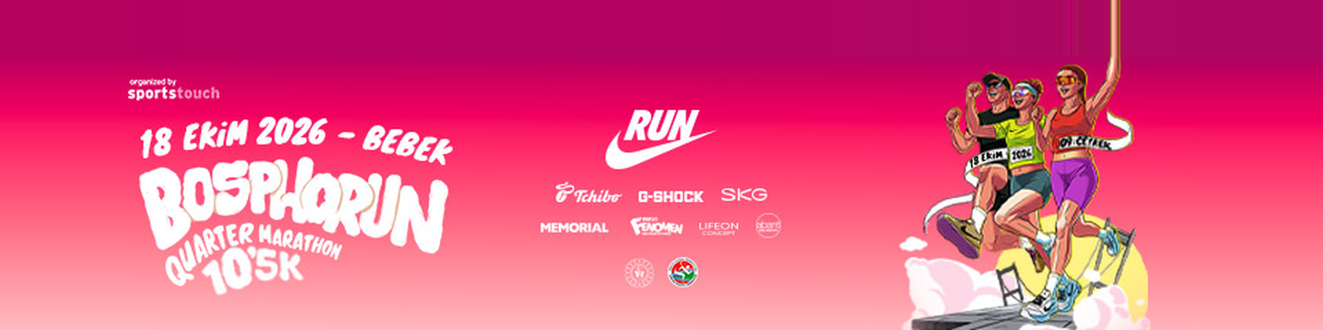 BosphoRun Quarter Marathon 10,5K — 18 Ekim 2026, Bebek